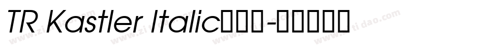 TR Kastler Italic转换器字体转换